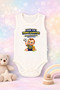 Baby Bodysuit with Funny Writing and Cute Canary Print Printed 100% Cotton Body (Newborn & Baby) - 2