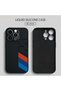 iPhone 14 Pro Compatible Phone Case with Velvet Camera Protections Inside, Soft Silicone Bmw Pattern - 3