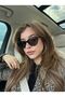 Catte Black Cat Eye Sunglasses with t Gold Accessories - 5