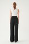 Black Belt Detail Palazzo Pants 8421A - 5