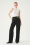 Black Belt Detail Palazzo Pants 8421A - 2