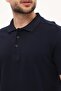 Polo Neck T-Shirt 100% Cotton Navy Blue Men - 2
