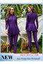 Women Conservative Solid Swimsuit Set Muslim Sun Protection Swimwear Swimming Trousers Cap Ladies Lo