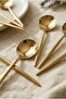 Set of 6 Luxury Gold Stainless Steel Teaspoons (13 cm) - 4
