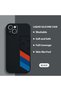 iPhone 15 Plus Compatible Phone Case with Velvet Camera Protections Inside, Soft Silicone Bmw Pattern - 2