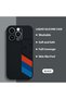 iPhone 14 Pro Compatible Phone Case with Velvet Camera Protections Inside, Soft Silicone Bmw Pattern - 2
