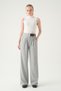 Gray Belt Detail Palazzo Pants 8421A - 6