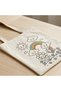 5 Pieces of Floral Design Paintable Cloth Bag - Educational Hobby Painting for Children Bag Pieces - 3
