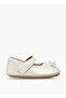 Mary Jane Shoes with Hook & Loop Closure, Floral Accent - 3
