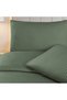 Linestyle Double %100 Cotton satin (90 thread) duvet cover set khaki (3 pieces) 200x220/50x70 khaki - 2