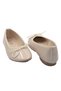 Beige Patent Leather Buckle Daily Ballerina Shoes - 2