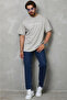 Men's Printed T-Shirt Short Sleeve Crew Neck Regular Fit Comfortable Fit Casual T-Shirt - Gray - 3