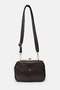 Women's Brown Clip-On Bag with 4 Compartments, Lined Soft, Leather Hand, Shoulder and Crossbody Bag Compartments - 6