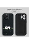 iPhone 14 Pro Max Compatible Soft Silicone Phone Case with Velvet Camera Protections Panda Pattern - 3