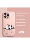 iPhone 16 Pro Max Compatible Soft Silicone Phone Case with Velvet Camera Protections Panda Pattern - 2