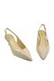Genuine Patent Leather Leather Short Heeled Shoes U19 Ten Patent Leather (Nude Patent Leather) - 4
