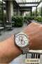 Silver Color Men's Wristwatch |   43mm Steel Case, Silver Steel Band, Silver Dial - 2