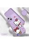iPhone 13 Compatible Soft Silicone Phone Case with Velvet Camera Protections Kitty Pattern