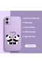 iPhone 11 Compatible Panda Pattern Soft Silicone Phone Case with Velvet Camera Protections - 2