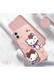 iPhone 11 Compatible Soft Silicone Phone Case with Velvet Camera Protections Kitty Pattern