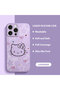 iPhone 15 Pro Max Compatible Soft Silicone Phone Case with Velvet Camera Protections Hello Kitty - 2