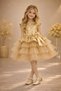 Girl's Tulle Piece Evening Dress with Skirt for Party and Birthday - 3