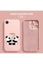 iPhone 17E Compatible Soft Silicone Phone Case with Velvet Inside and Camera Protection, Panda Pattern - 3
