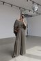 Asymmetrical Cut Oversized Blouse Trouser Set