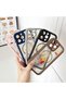 iPhone 13 Compatible Transparent Magsafe Wireless Corner Silicone Phone Case French Fries Pattern - 6