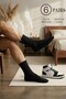 6 Pairs Men's and Women's Cotton Pack College Socks Black Unisex Sports Socks - 3