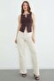 Basic Double Zipper Blouse - 3