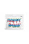 Happy B-Day Gradient Foil Balloon Set Blue Pink Birthday Party Decoration - 2