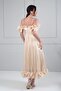 Women's Chiffon Fabric Ruffle Detail Midi Dress - 4
