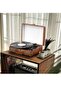 Record Player Turntable With Built In BT Receiver 3 Speed Retro Suitcase Record Player With Speakers - 9