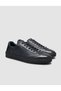 Rubber Sole Pack of Genuine Leather Navy Blue Lace-Up Men's Sports Shoes - 2