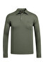 Men's Shirt Collar Long Sleeve Pocket Seasonal Khaki Combed Cotton Sweat Classic Pattern - 5300 - 2