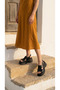 Open Sides and Front, Elastic Ankle, Summer Women's High Wedge Heel Sandals Shoes - 7
