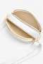Women's Multi-Compartment White Daily Crossbody Leather Bag – Convenient Model with Zipper - 3