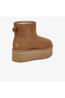 Classic Mini Platform Women's Brown Boots - 3