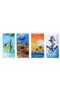 Beach Towel 70 X 140 cm Sand-Repellent - Lightweight and Highly Absorbent X 2 Pieces - 5