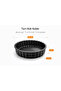 26 Glass Tart Cake Mold Black Granite Coating Fireproof Non-Stick Cake Mold 7cm Height 4mm Thickness - 3
