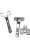 Genyee Soft Close Chains of Metal Kitchen Half Overlay Frameless European Chains of Metal 110 Degree - 7