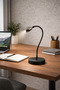 Stretchy Body Led Table Lamp – Modern Black Reading Lamp |   Work Desk and Office Lighting - 3