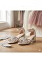 (Pampili) Block Heel Lu Children's Evening Dress Shoes Silver - 5