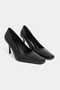 Zivy Black Rustic Patterned Flat Toe 7-8 cm Heel Length Heeled Women's Shoes - 4