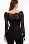 32763 Women's Boat Neck Lace Top - 2