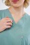 Single Top Green Stretch Fabric Nurse and Doctor Uniform Top Scrubs - 2
