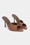 Rodi Taba Matte Pointed Toe Women's Stiletto Heel U Slippers - 4