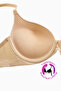 Mia - Padded Push Up, Perfect Lifting Gathering Bra - Skin - 2529 - 3