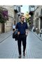 Men's Natural Linen Polo Collar T-Shirt - 5